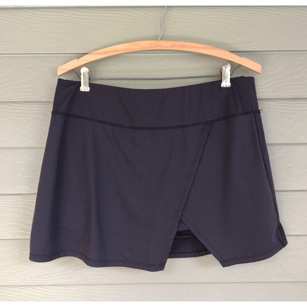 Bloquv Bloq UV Womens Athletic Skirt Skort Sport golf tennis black - Size L